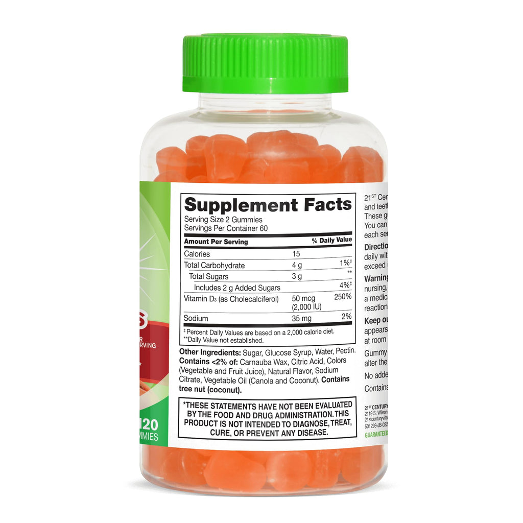 21st Century Daily D Gummies Fruit Flavored - 360 Gummies - image 2