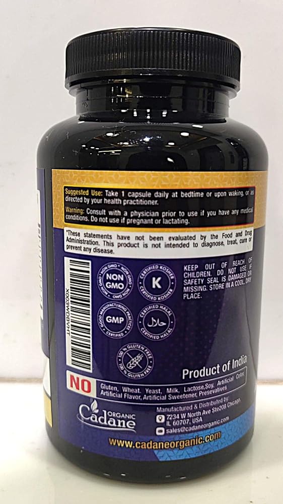 Organic Cadane Berberine 7-in-1 Supplement - 90 Capsules - image 4
