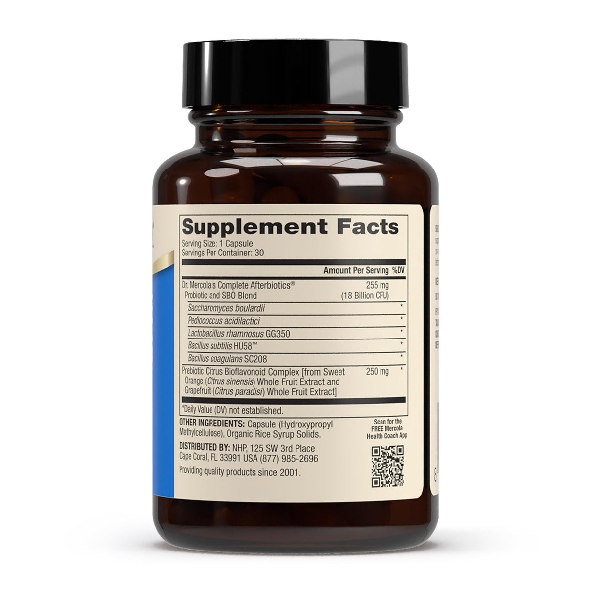 Dr. Mercola Complete Afterbiotics Probiotic 18B CFU - 30 Capsules - image 2