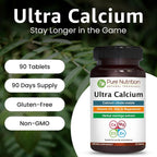 Pure Nutrition Ultra Calcium 1000mg with Vitamin D3 & K - 270 Tablets - image 4