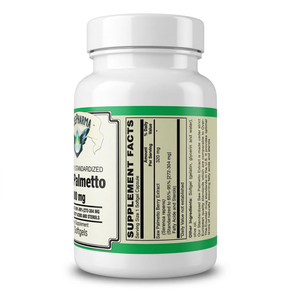 AlchePharma Saw Palmetto Extract 320 mg - 60 Softgels - image 5