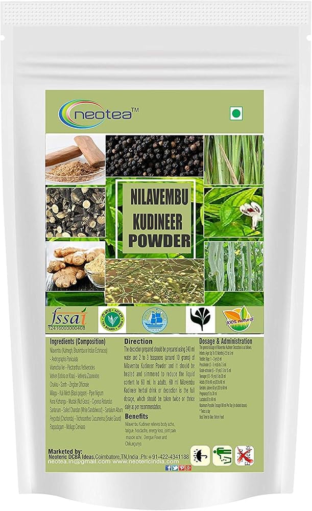neotea Nilavembu Kudineer Powder Andrographis Herbal Mix - 300g