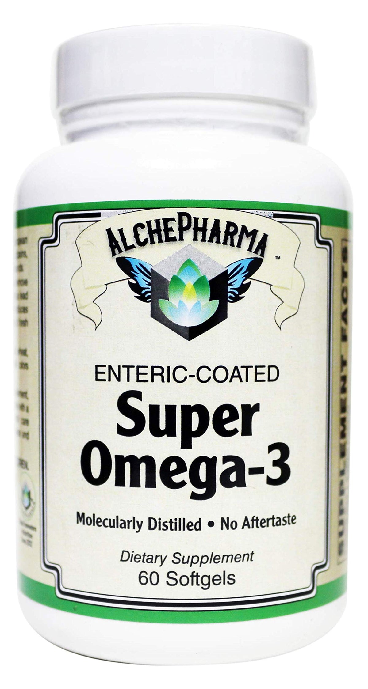 AlchePharma Enteric-Coated Super Omega-3 1000mg - 60 Softgels