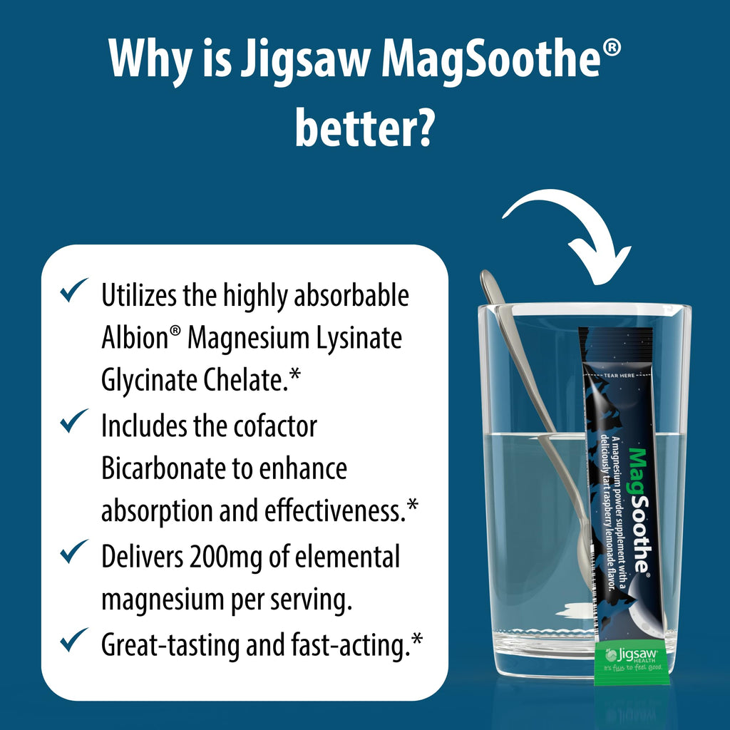 Jigsaw Health MagSoothe Magnesium Glycinate Powder - 60 Servings - image 6