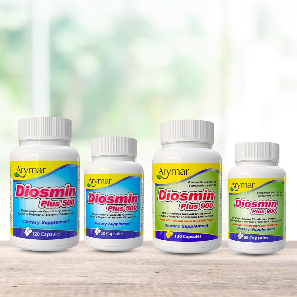 Arymar Diosmin Plus 500 Circulatory Support - 120 Capsules - image 8