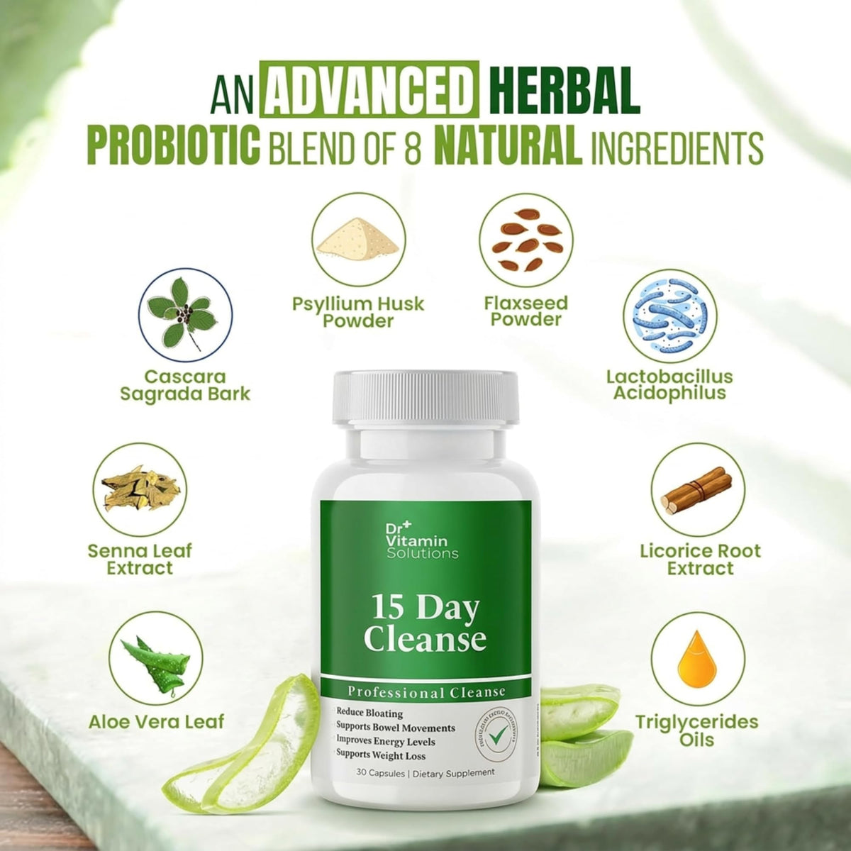 DR VITAMIN SOLUTIONS 15 Day Gut Cleanse Detox for Women & Men - image 4