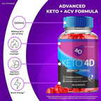 IDEAL PERFORMANCE Keto 4D ACV Gummies 1000mg - 300 Gummies - image 6