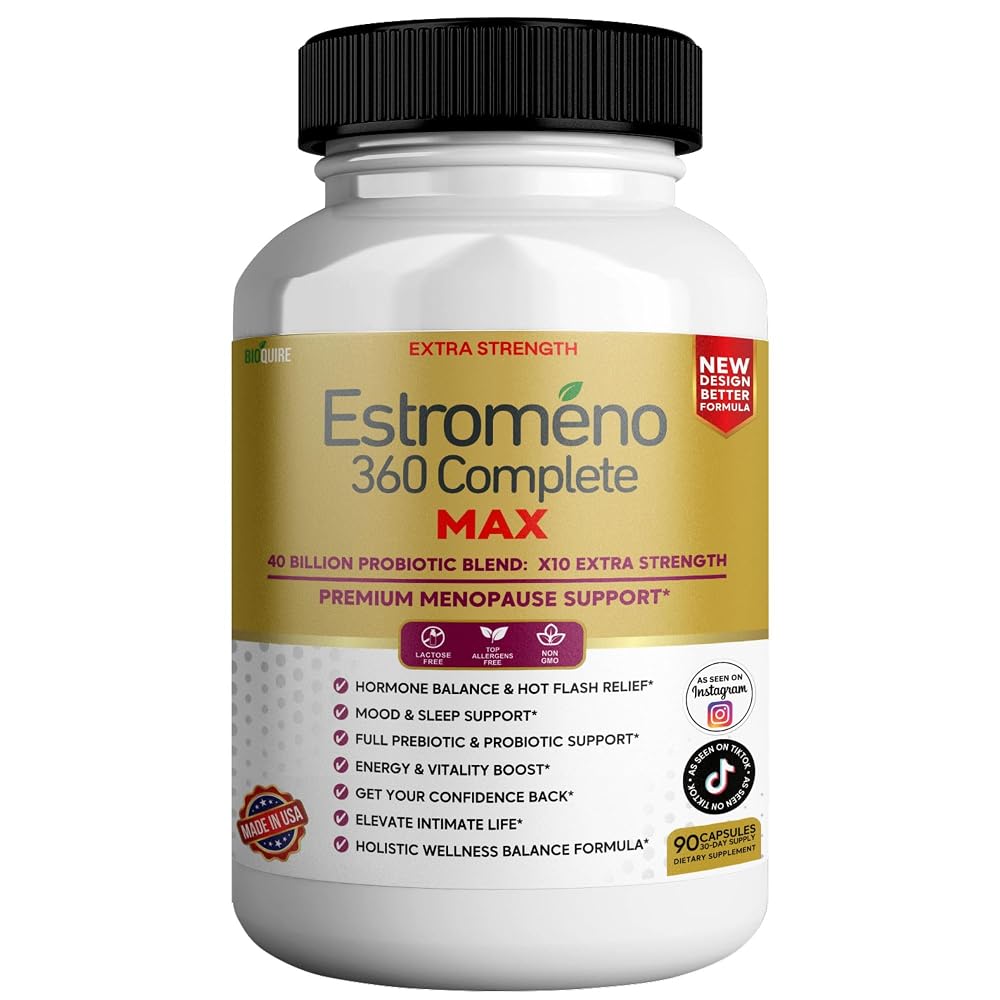 BIOQUIRE Estromeno 360 Complete Max Menopause Support - 60 Capsules