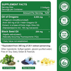 Nature's live Oil of Oregano with Black Seed Oil