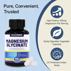 DIATMOON Magnesium Glycinate 1270mg - 90 Capsules - image 3