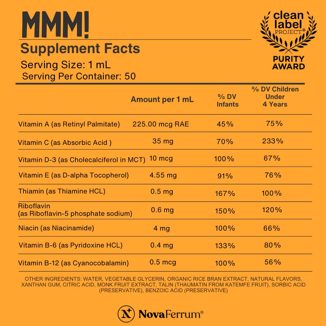 NovaFerrum Multivitamin with Iron for Infants and Toddlers