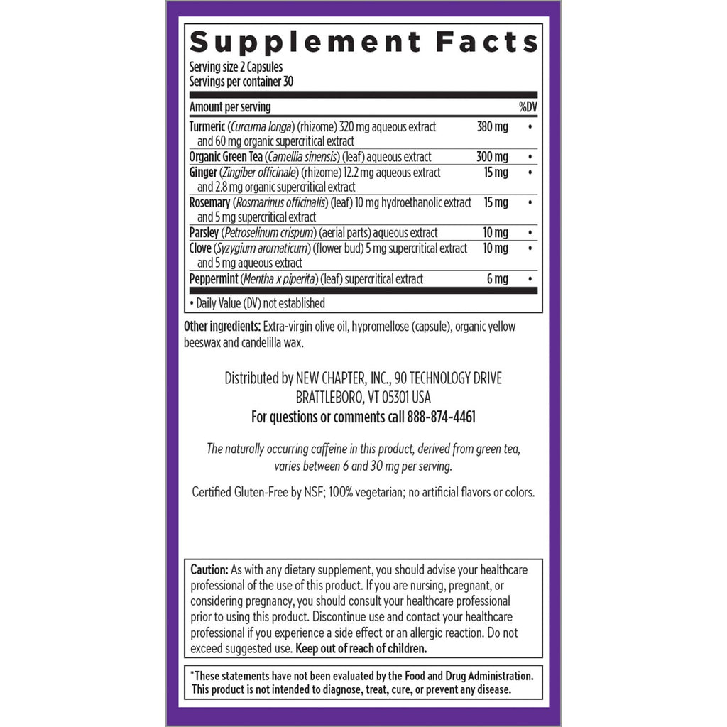 New Chapter Turmeric Force Detox Supplement, 60 Count - image 6