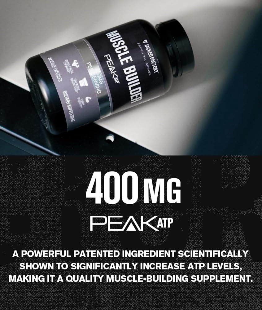 Jacked Factory Essentials Muscle Builder ATP - 30 Capsules - image 3