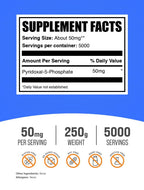 BulkSupplements.com Pyridoxal 5 Phosphate Powder (P-5-P)