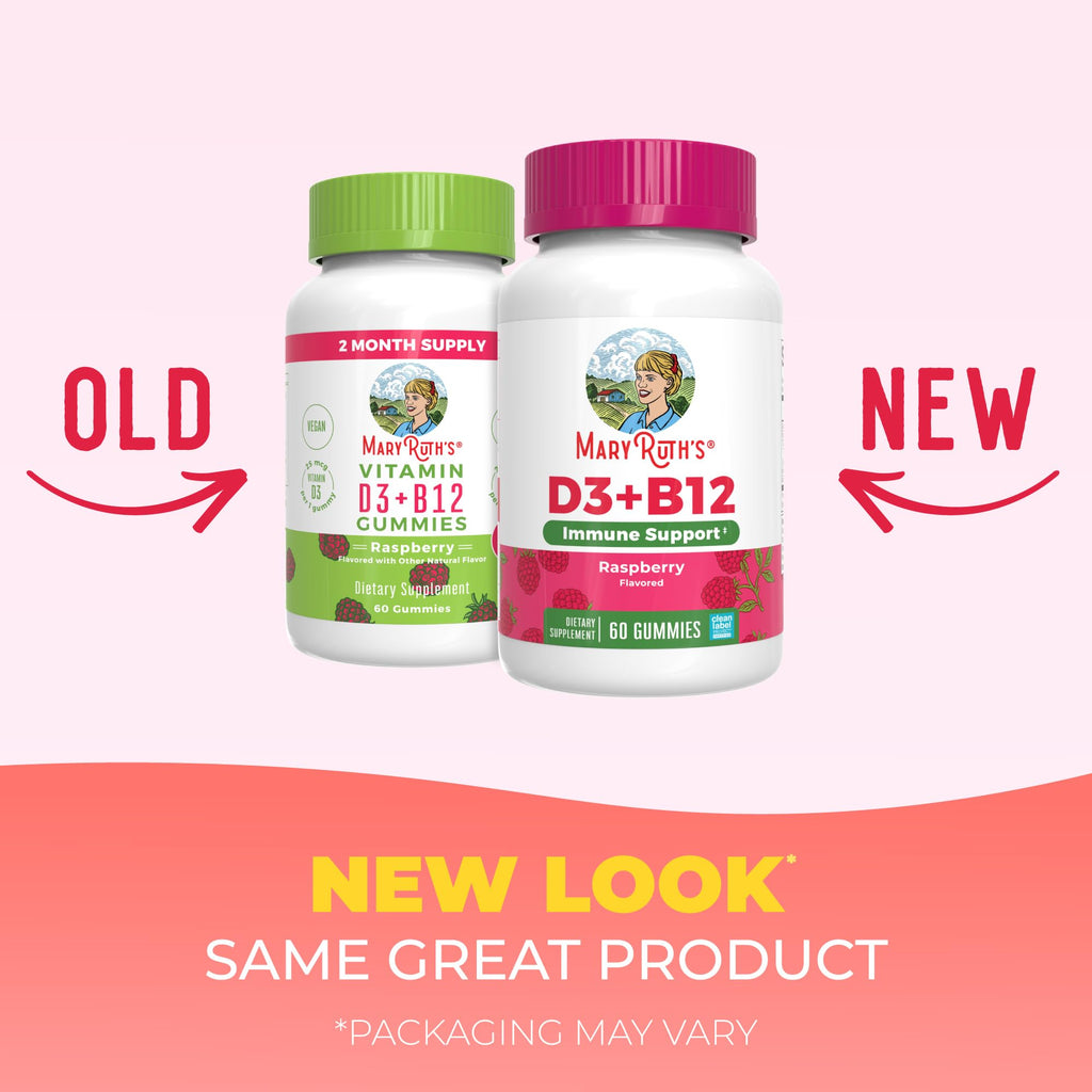 MARYRUTH'S Vitamin D3 + B12 Gummies for Ages 4+ - 60 Servings - image 3