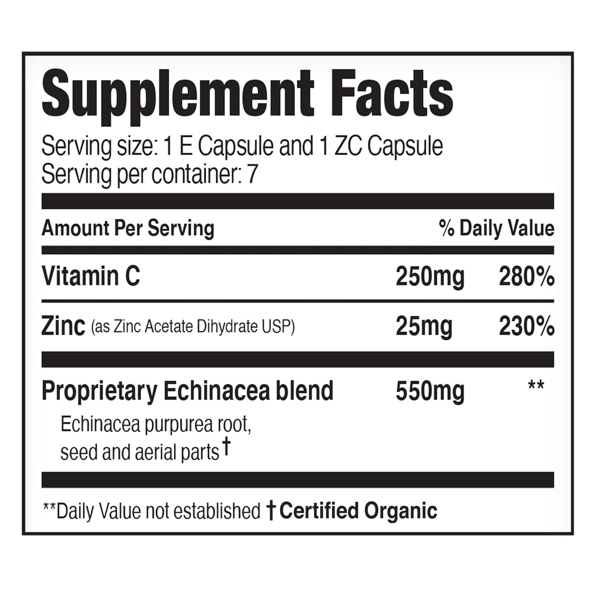 EZC Pak On The Go Immune System Booster with Echinacea
