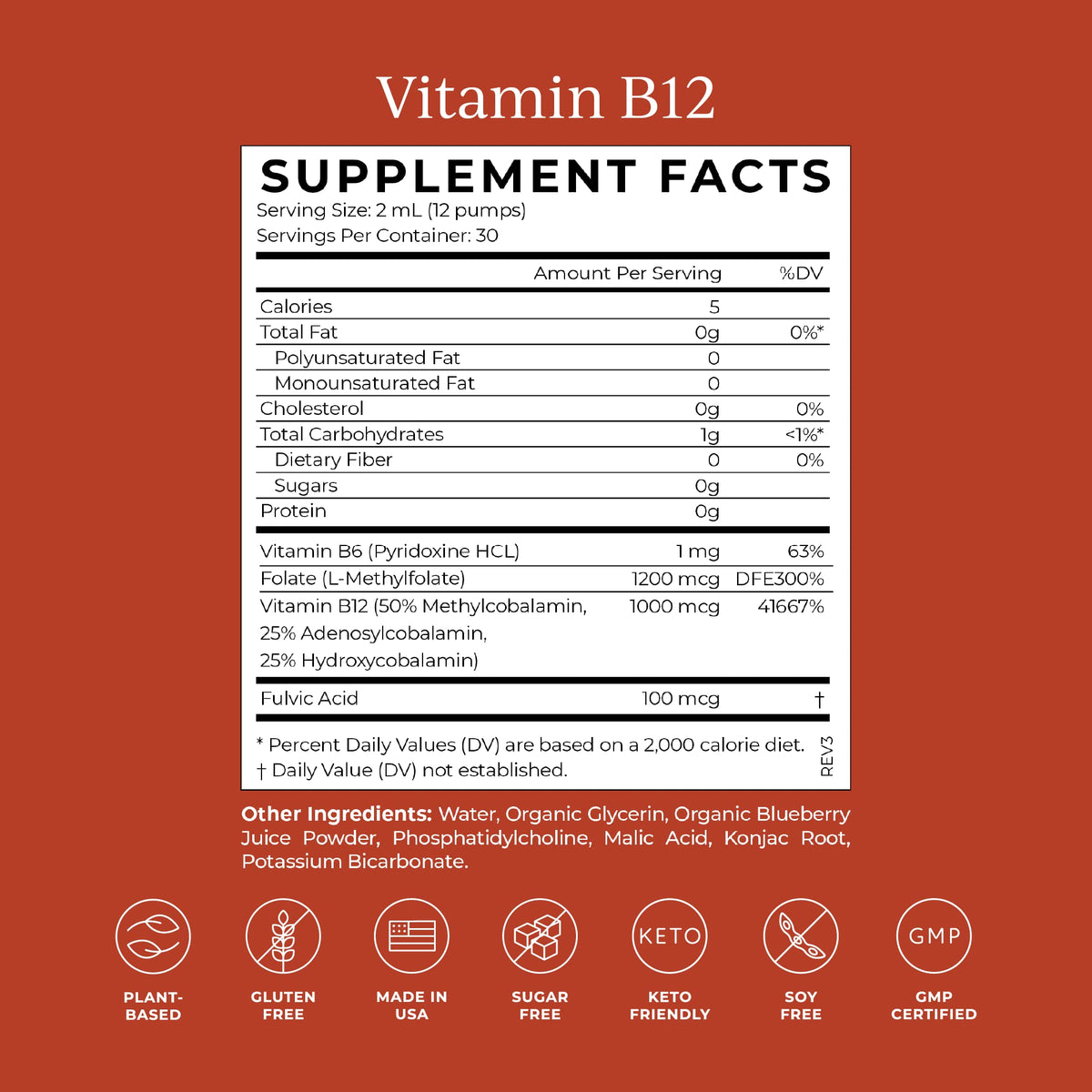 CYMBIOTIKA Liposomal Vitamin B12 1250mcg for Energy - 2 Fl Oz - image 5