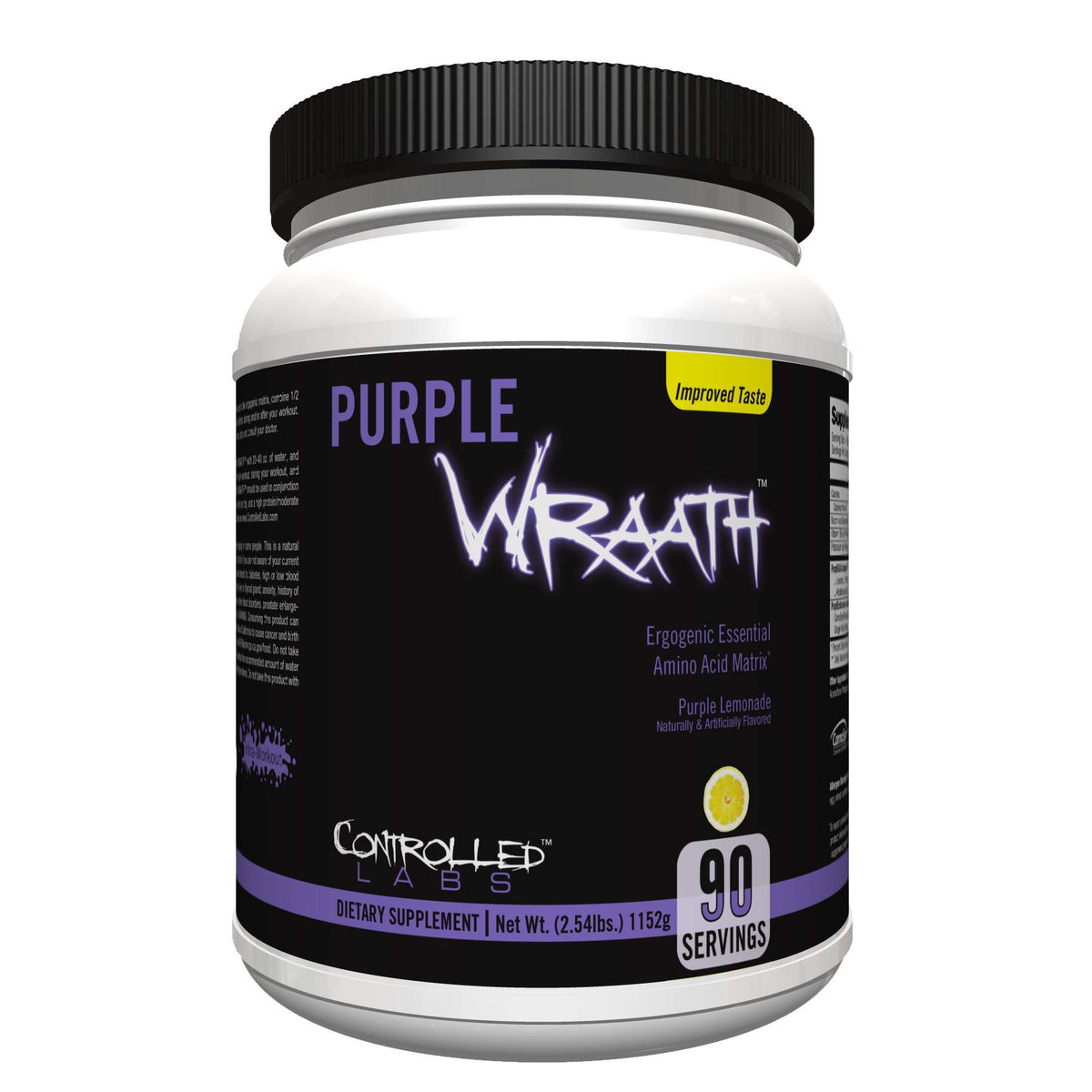 CONTROLLED LABS Purple Wraath BCAA EAA Amino Acid Powder - 90 Servings