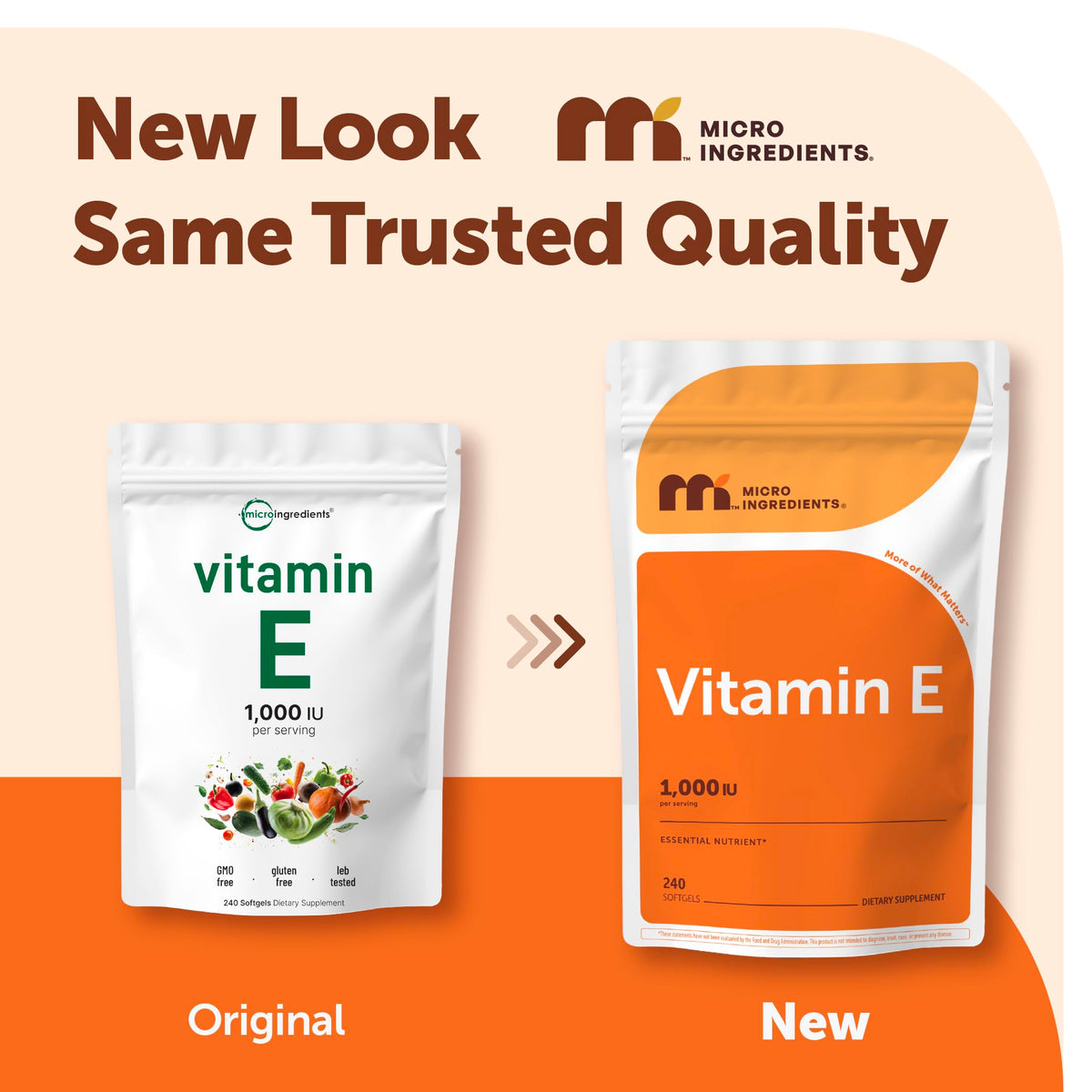 Micro Ingredients Vitamin E 1000 IU - 240 Softgels - image 2