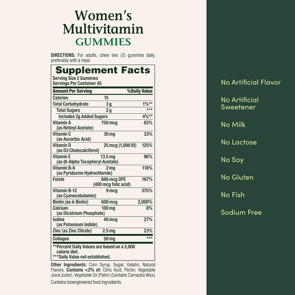 Nature's Bounty Women Multivitamin Gummies Mixed Berry - 90 Gummies - image 6
