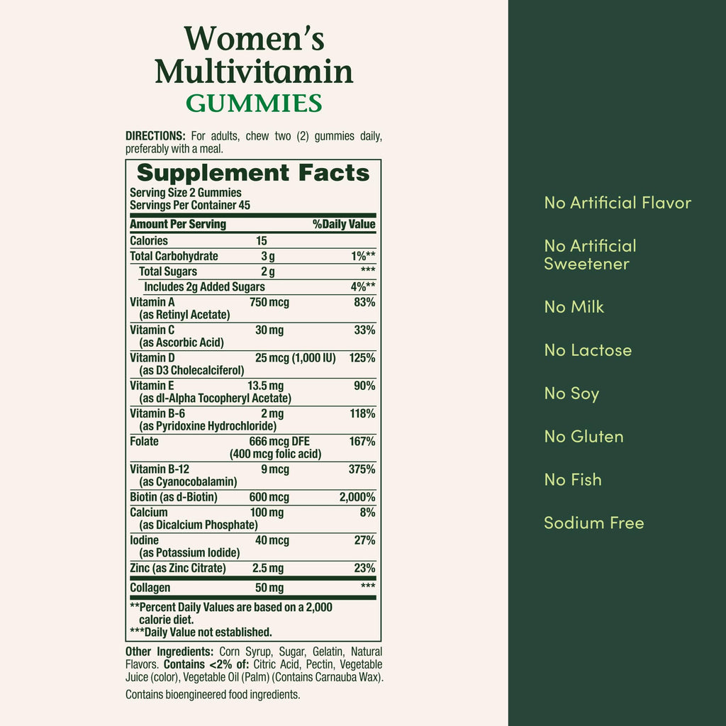 Nature's Bounty Women Multivitamin Gummies Mixed Berry - 90 Gummies - image 6
