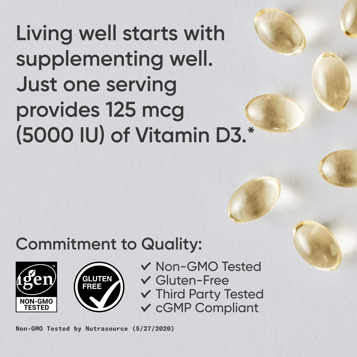 Sports Research® Vitamin D3 with Coconut MCT Oil