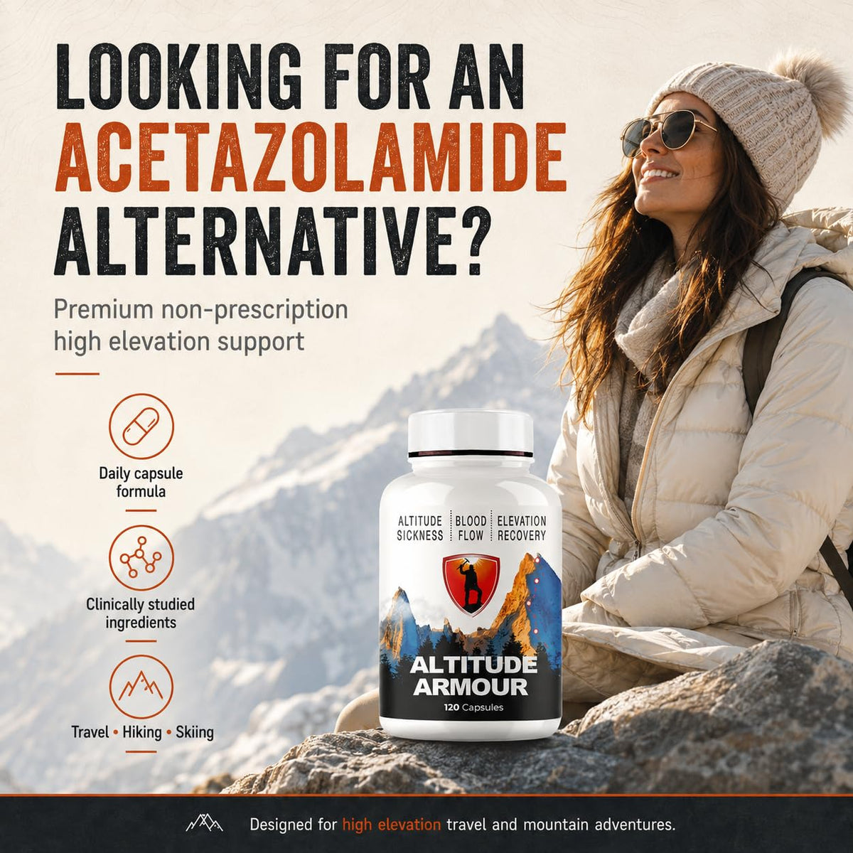 Flight Armour Altitude Armour Altitude Acclimation Support - 120 Capsules - image 3