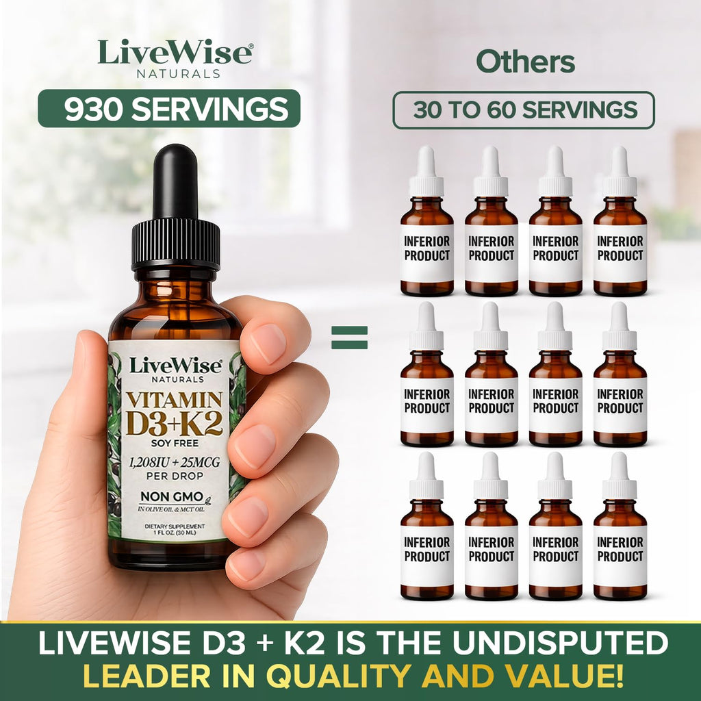Live Wise Naturals Vitamin D3+K2