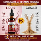 Rejuvica Health Active Ginseng Korean Red Panax Ginseng with Natural