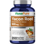 NusaPure Yacon Root 500mg Vegan - 200 Vegetarian Capsules