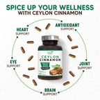 Health Nutrition Naturals Ceylon Cinnamon Capsules - 100% Extra