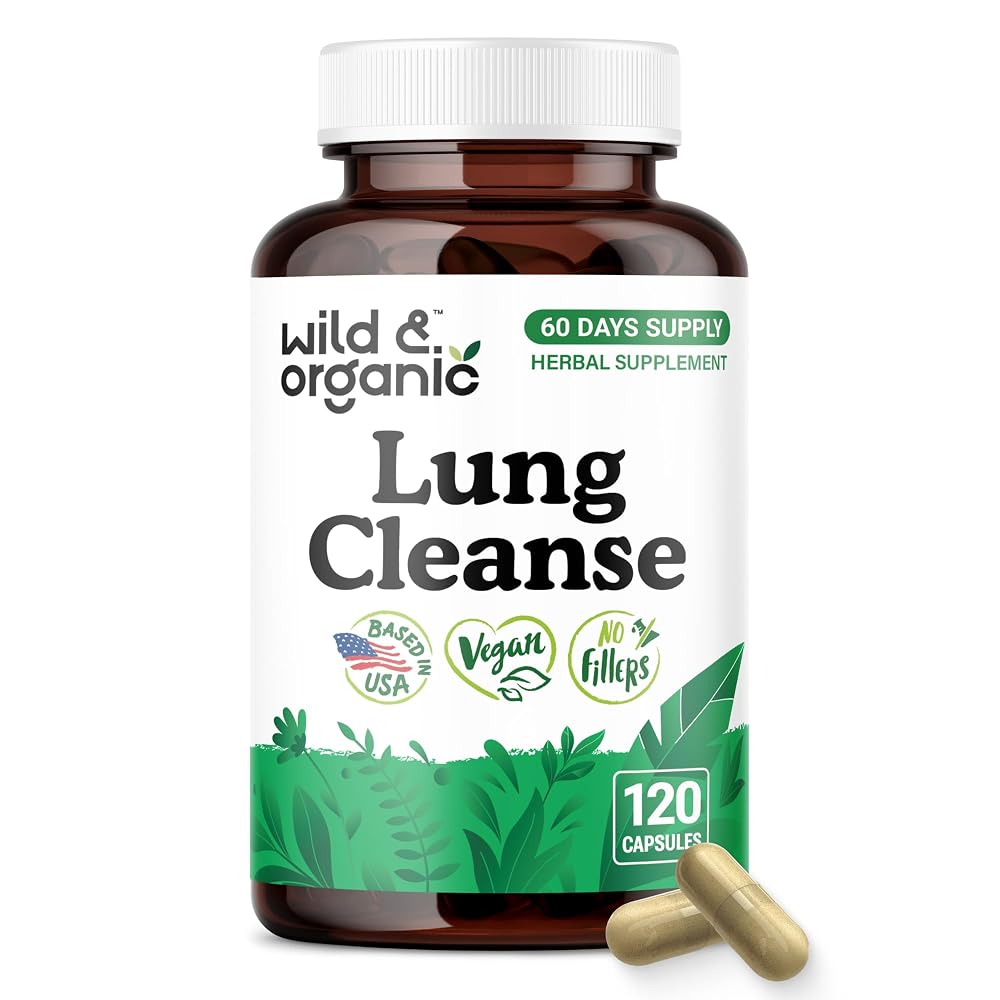 Wild & Organic Lung Cleanse Capsules - Lung Support Supplement