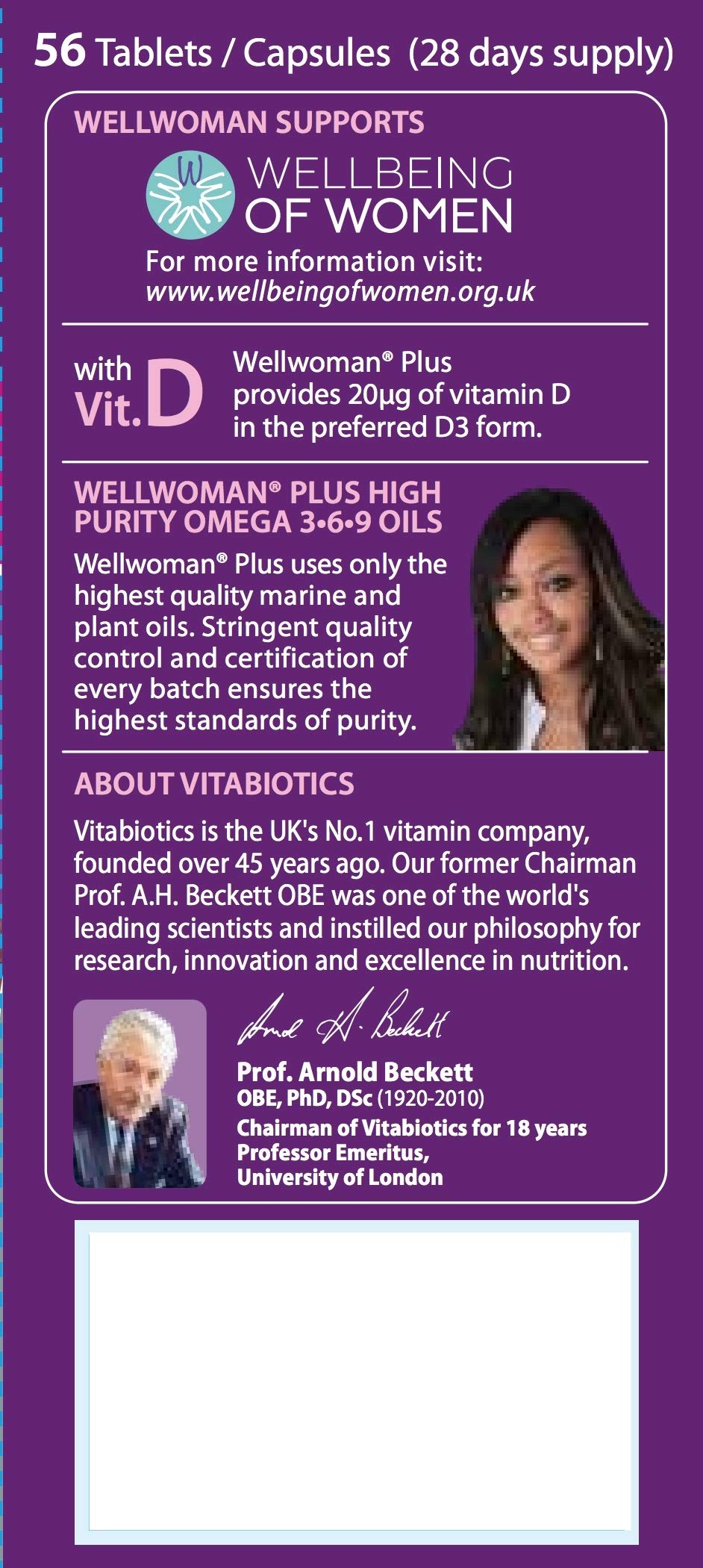 Wellwoman Plus Multivitamin with Omega 3, 6 & 9 - 56 Capsules - image 3