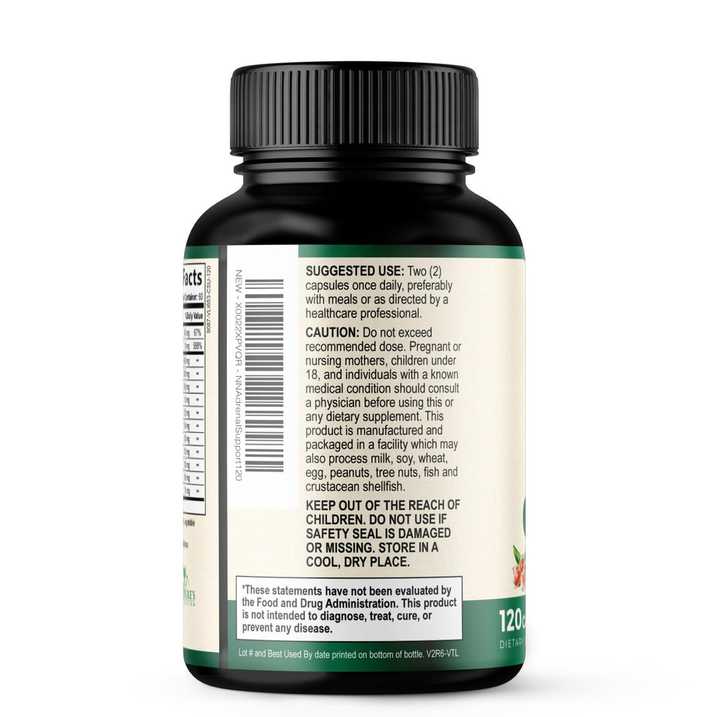 Nature's Nutrition Adrenal Support Supplement - Advanced Cortex