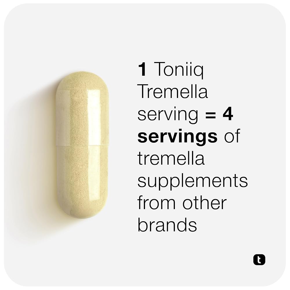 Toniiq Tremella Mushroom 15:1 Extract Immune Support - 120 Capsules - image 5