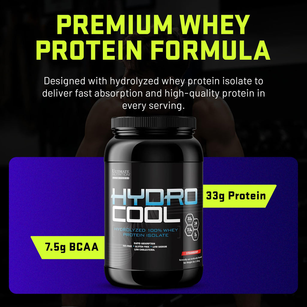 Ultimate Nutrition HydroCool Hydrolyzed Whey Protein Isolate Powder