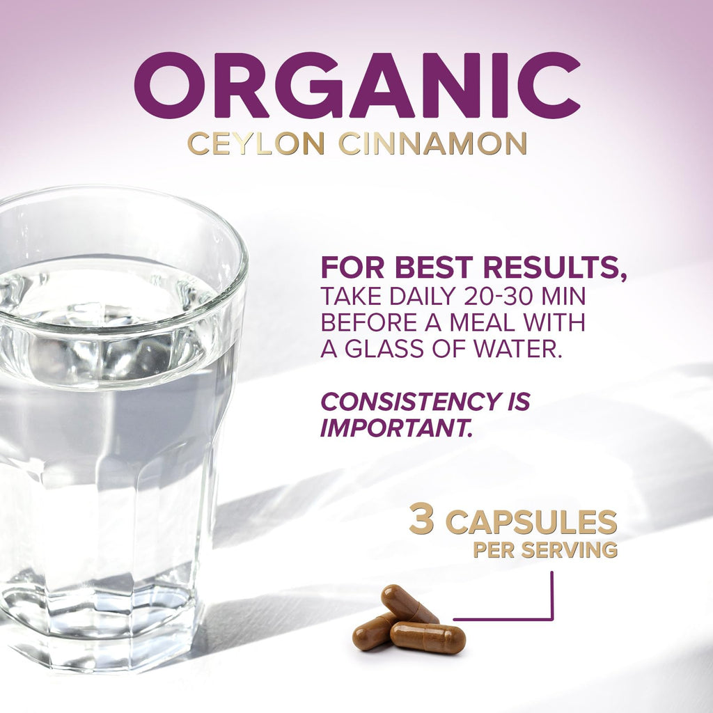 Nature's Choice Ceylon Cinnamon Capsules - Certified Organic Ceylon