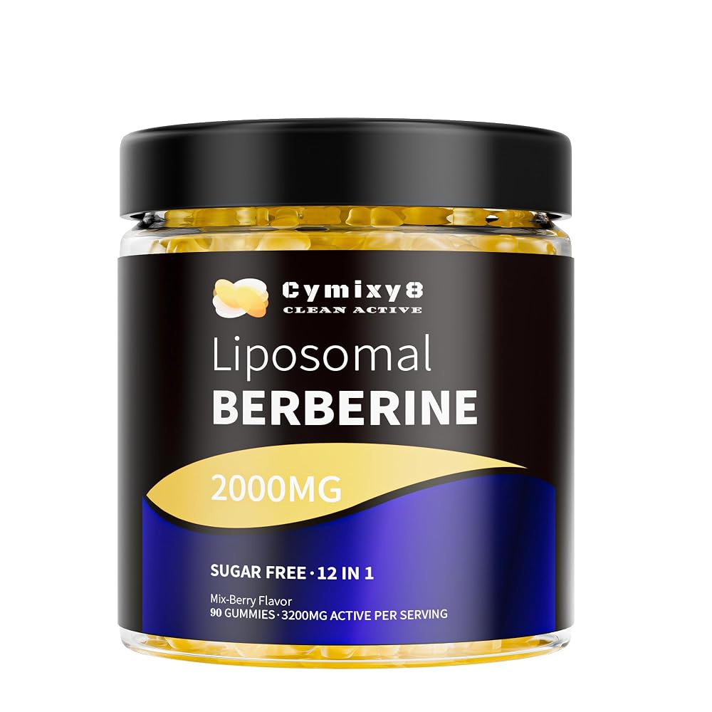 Cymixy8 Berberine HCL Liposomal Gummies AMPK Activator - 90 Count