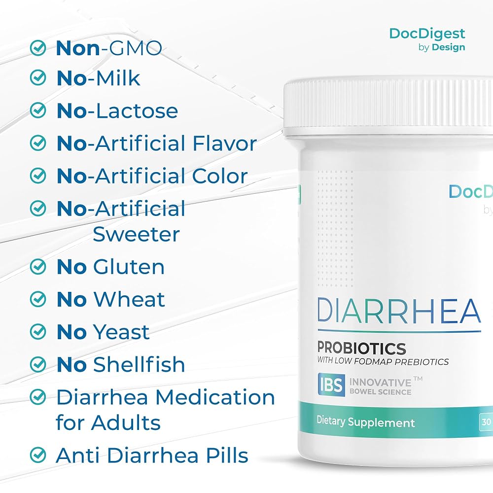 DocDigest by Design IBS Anti Diarrhea Probiotic - 30 Capsules - image 6