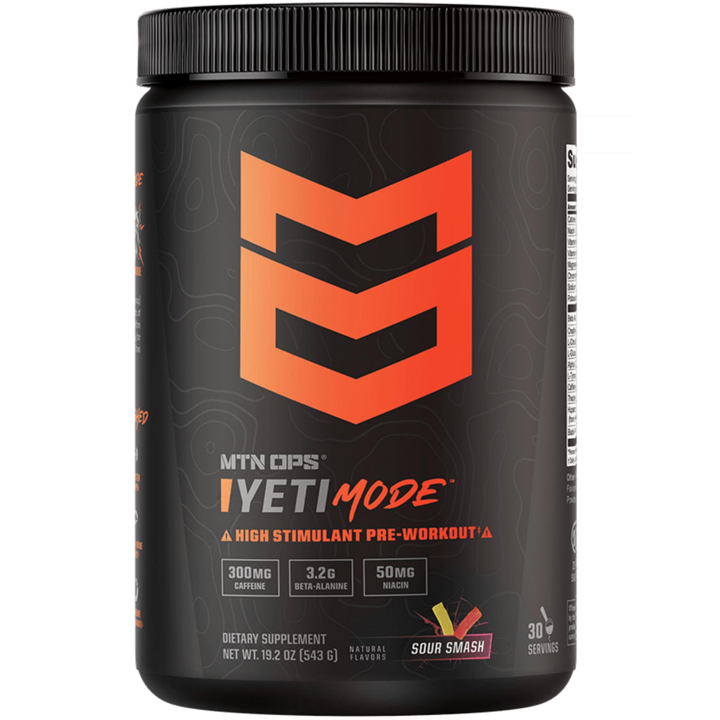 MTN OPS Yeti Mode Pre-Workout Powder - Explosive High-Stimulant