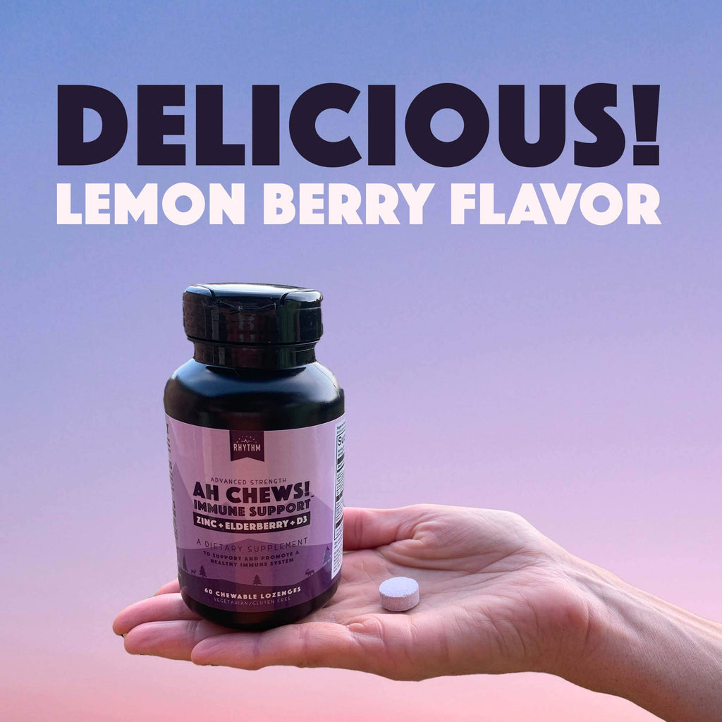 Natural Rhythm Ah Chews! Immune Booster Lozenges - 60 Chewables - image 2
