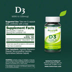 INNERVISNUTRITION Vitamin D3 5000 IU Immune & Bone Support - image 8