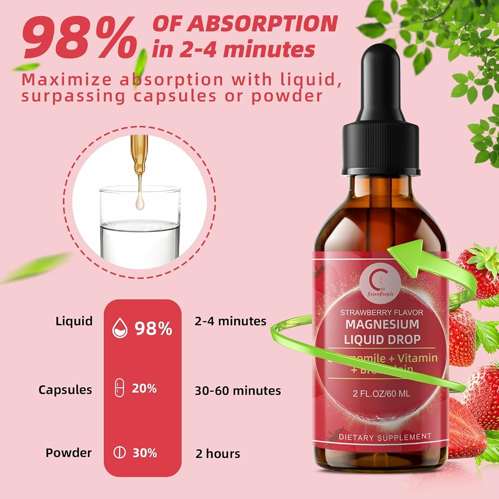 GPGP GreenPeople Magnesium Glycinate Liquid Drops