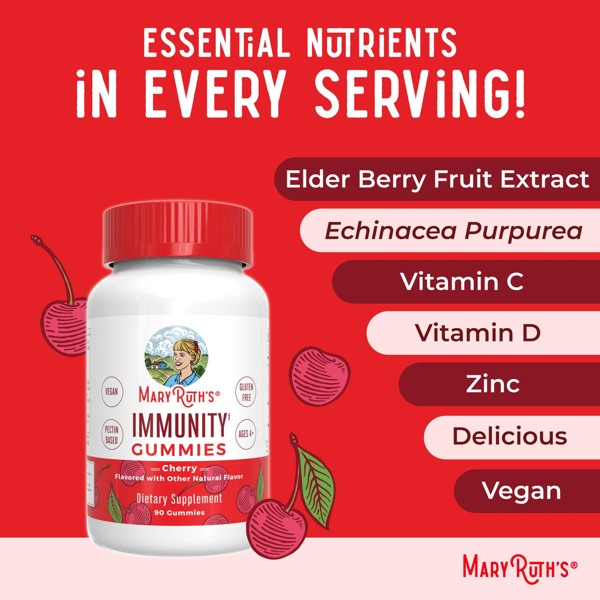 MARYRUTH'S Sugar Free Immunity Gummies