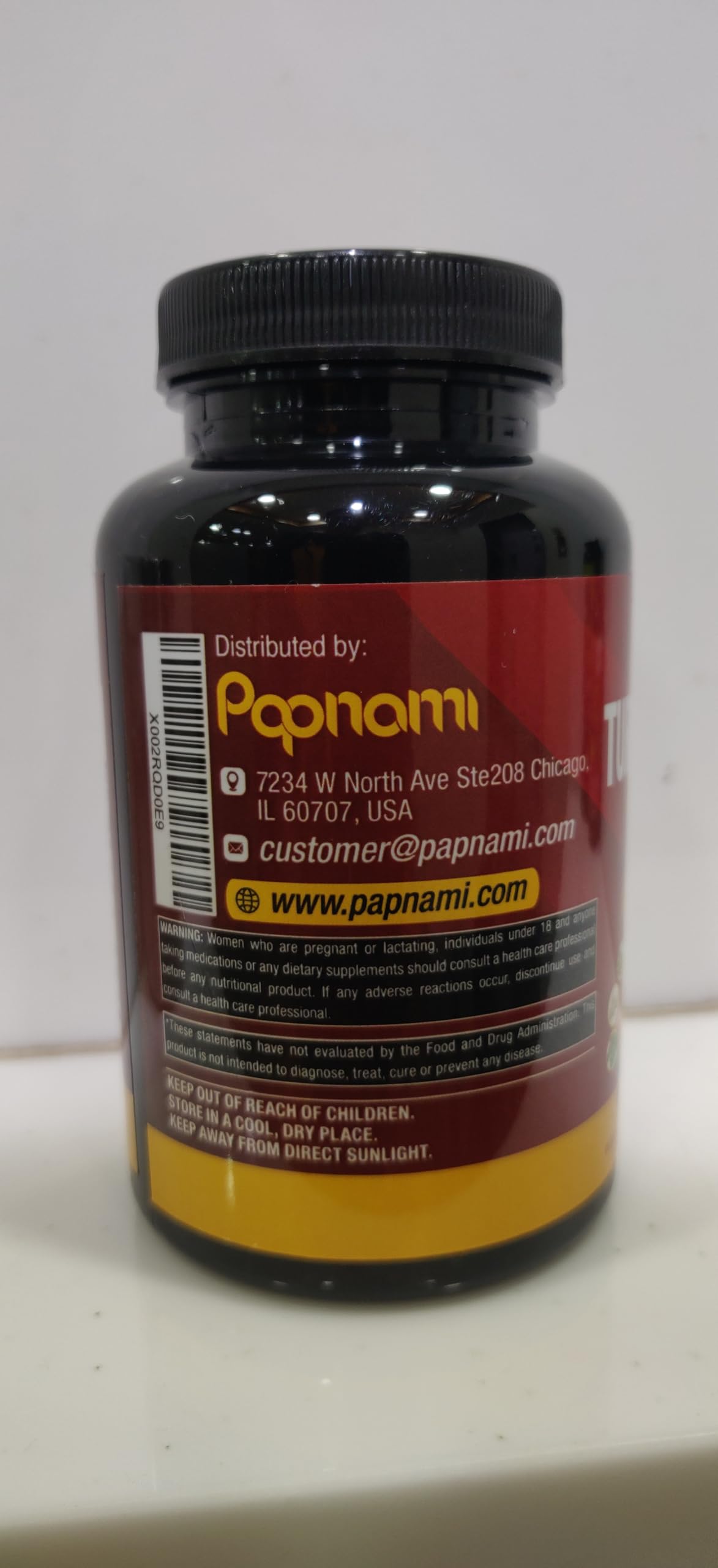 Papnami Turmeric Curcumin Extract Capsules - 90 Count - image 3