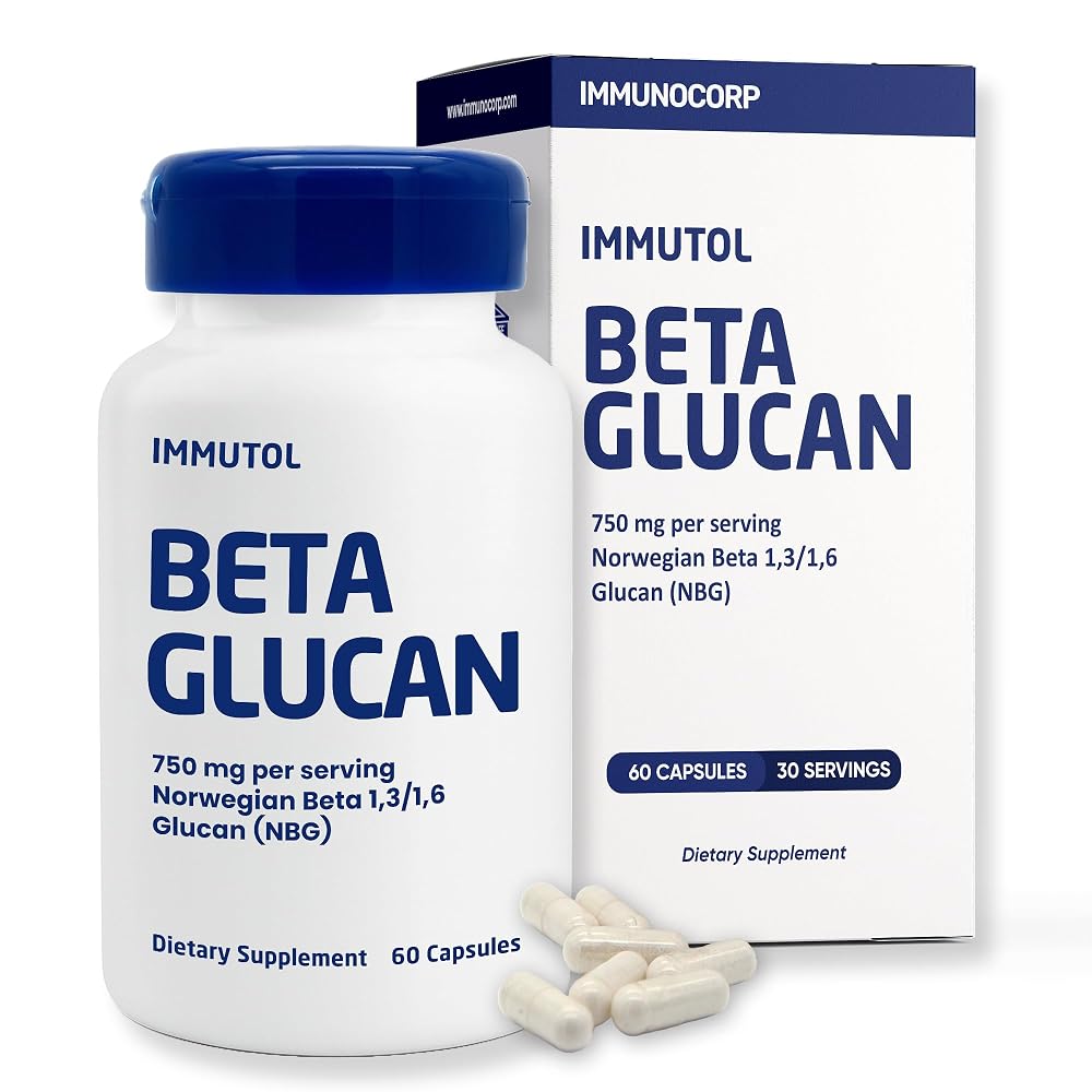 Immunocorp Immutol Immune Support Supplement Beta Glucan - 60 Capsules