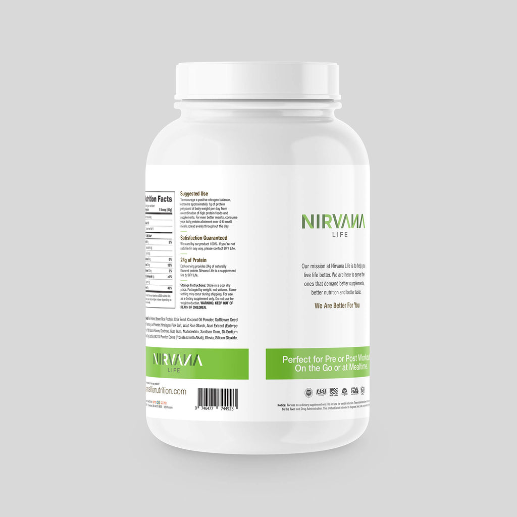 Nirvana Life Nutrition Pr Protein Plant-Based Powder - 3 Pound - image 3