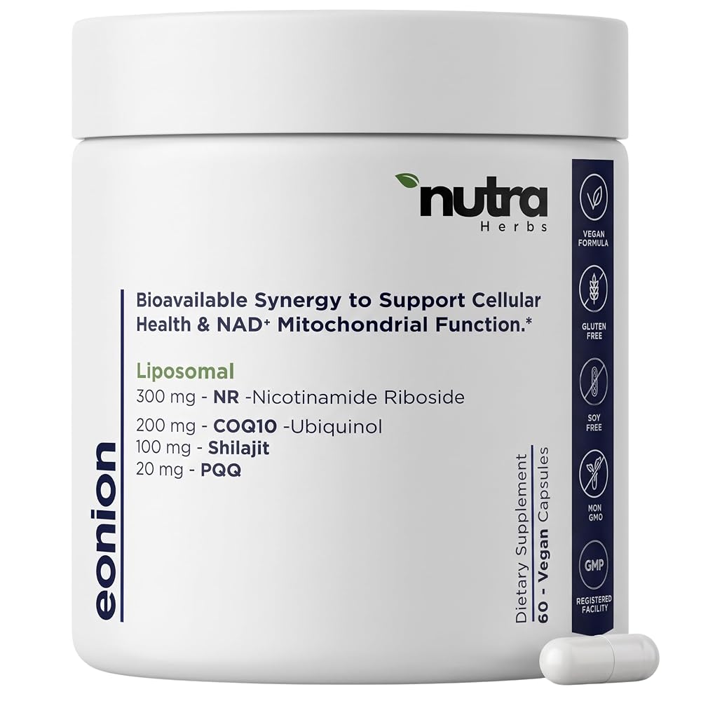 NutraHerbs Eonion NAD+ Complex Mitochondrial Support - 60 Capsules