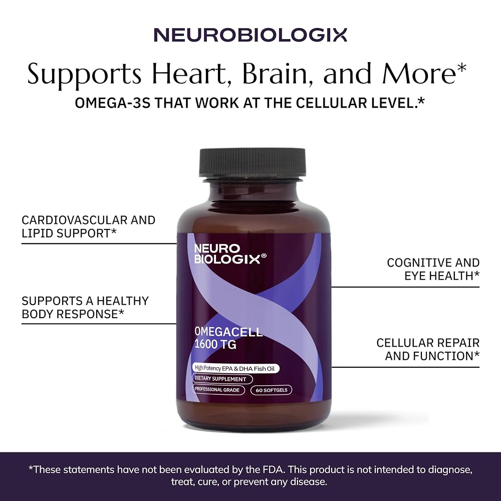 Neurobiologix OmegaCell 1600 TG Omega-3 Fish Oil - 60 Softgels - image 7