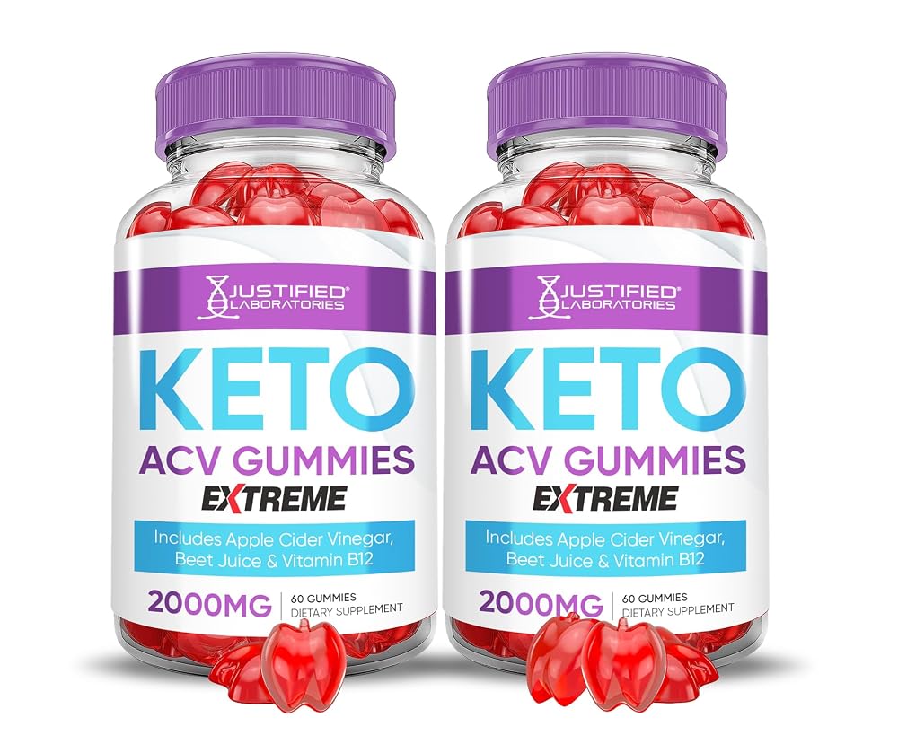 Justified Laboratories Keto ACV Gummies Advanced Support 2000MG - 120 Gummies